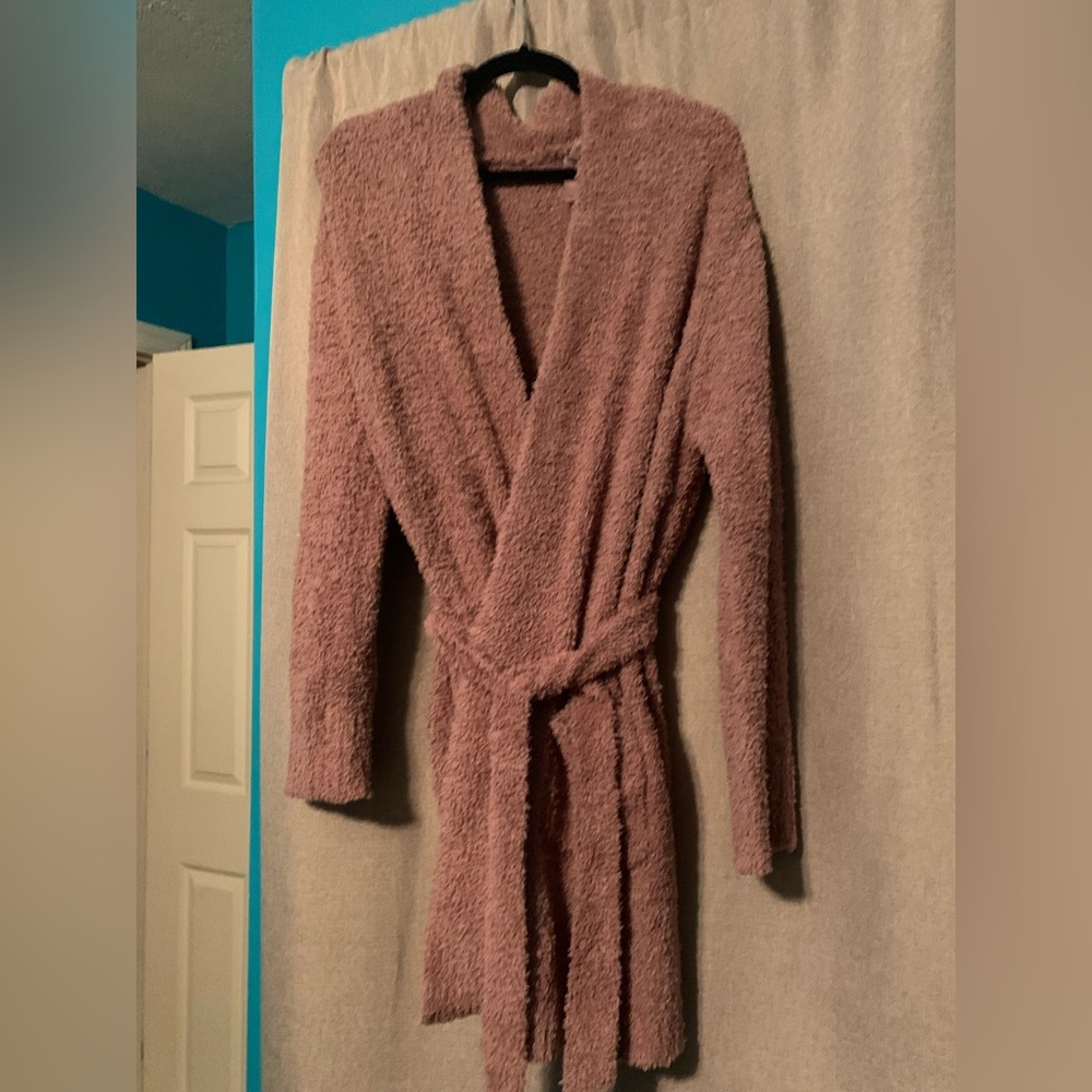 Skims Cozy Knit Robe Rose Clay